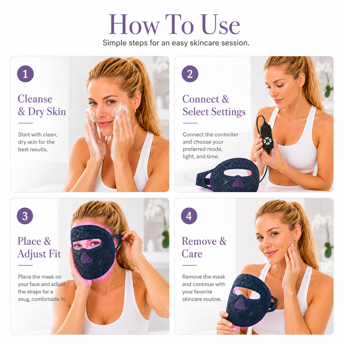 Red Light Therapy Mask for Face, LED Light Therapy for Anti-Aging & Skin Rejuvenation - Trending Wellness Store