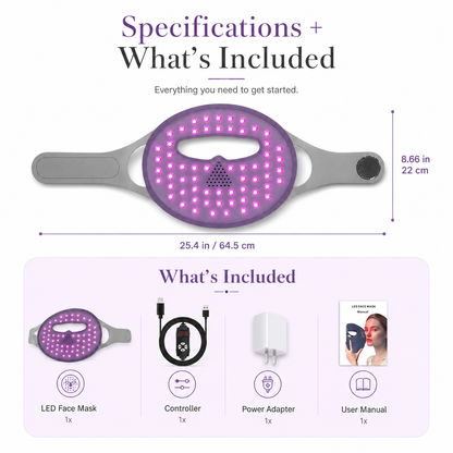 Red Light Therapy Mask for Face, LED Light Therapy for Anti-Aging & Skin Rejuvenation - Trending Wellness Store