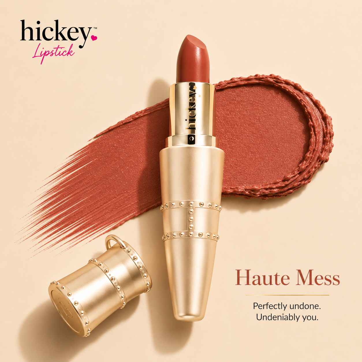 Refillable Organic Lipstick | Clean, Vegan, Satin Finish | Hickey Lipstick - Trending Wellness Store