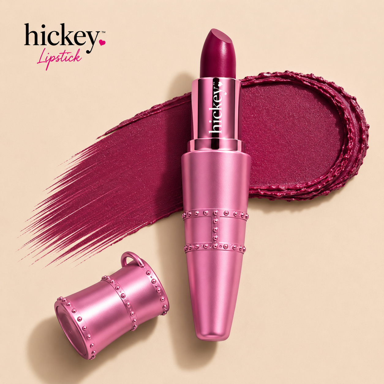 Refillable Organic Lipstick | Clean, Vegan, Satin Finish | Hickey Lipstick - Trending Wellness Store
