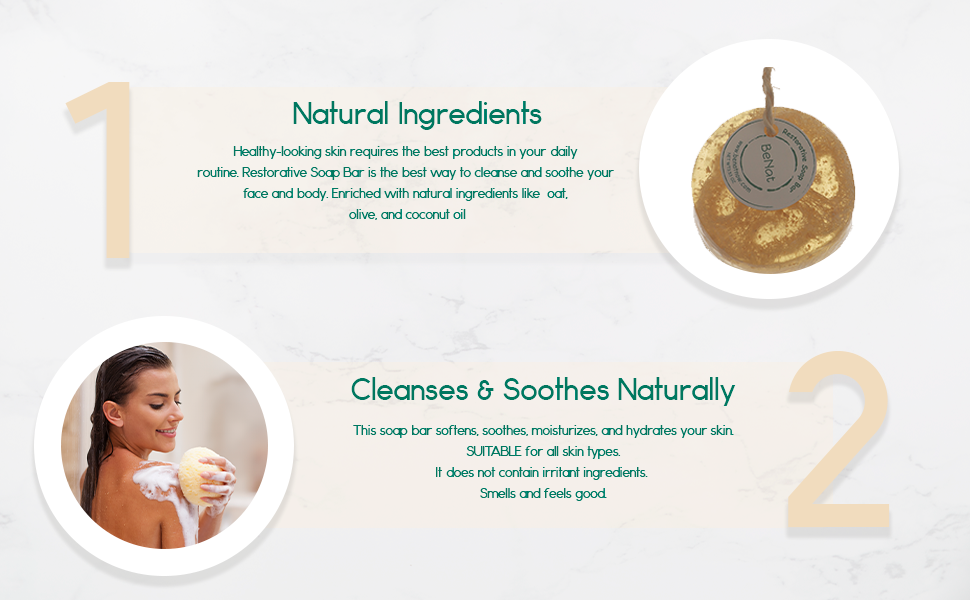 Restorative Soap Bar. Oat, Honey, and Olive Oil. - Trending Wellness Store