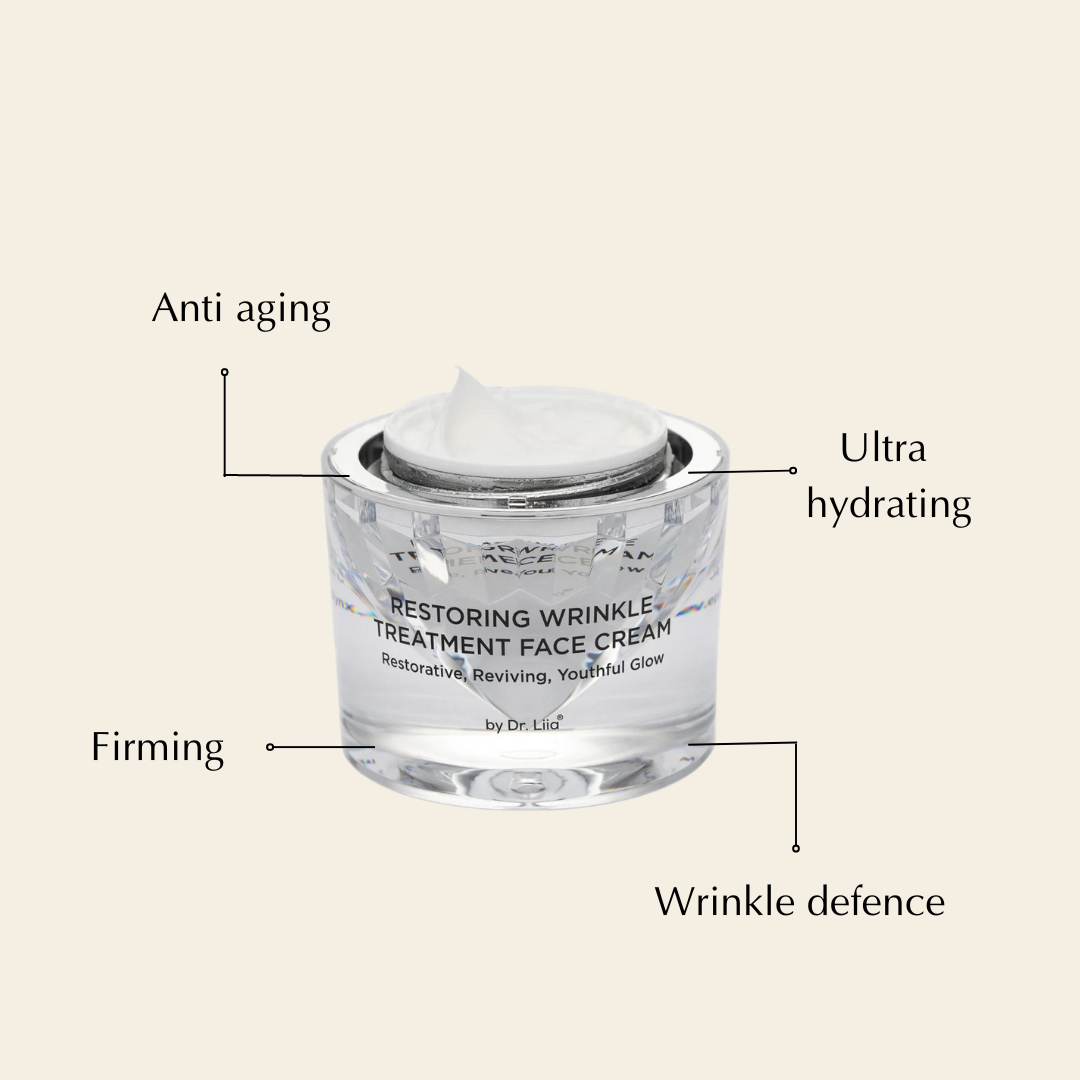 Restoring Wrinkle Treatment Face Cream – Vegan, Hypoallergenic, Gluten-Free Anti-Aging Formula - Trending Wellness Store