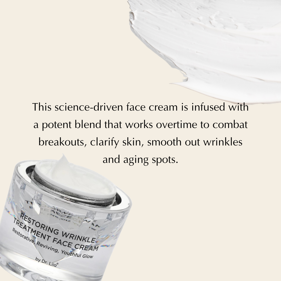 Restoring Wrinkle Treatment Face Cream – Vegan, Hypoallergenic, Gluten-Free Anti-Aging Formula - Trending Wellness Store