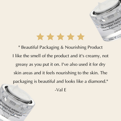 Restoring Wrinkle Treatment Face Cream – Vegan, Hypoallergenic, Gluten-Free Anti-Aging Formula - Trending Wellness Store