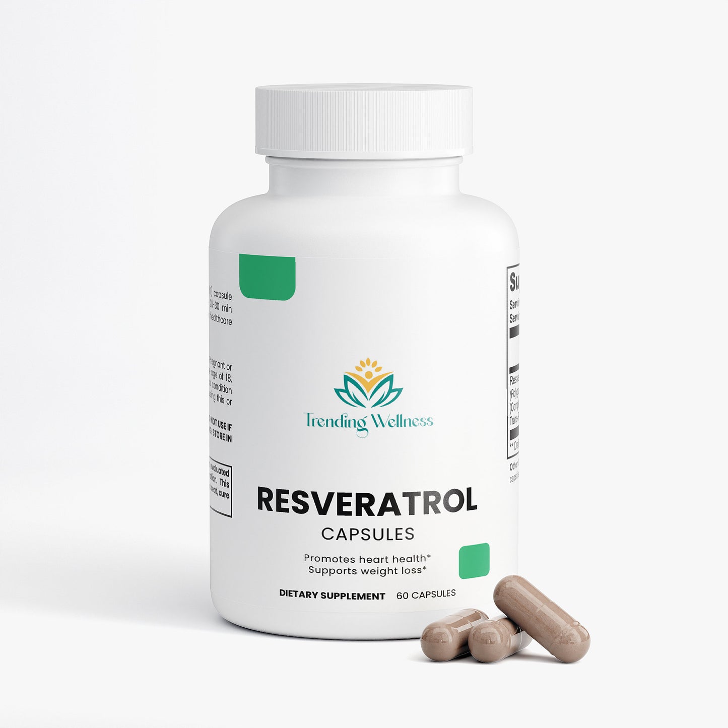 Resveratrol 50% 600mg - Trending Wellness Store