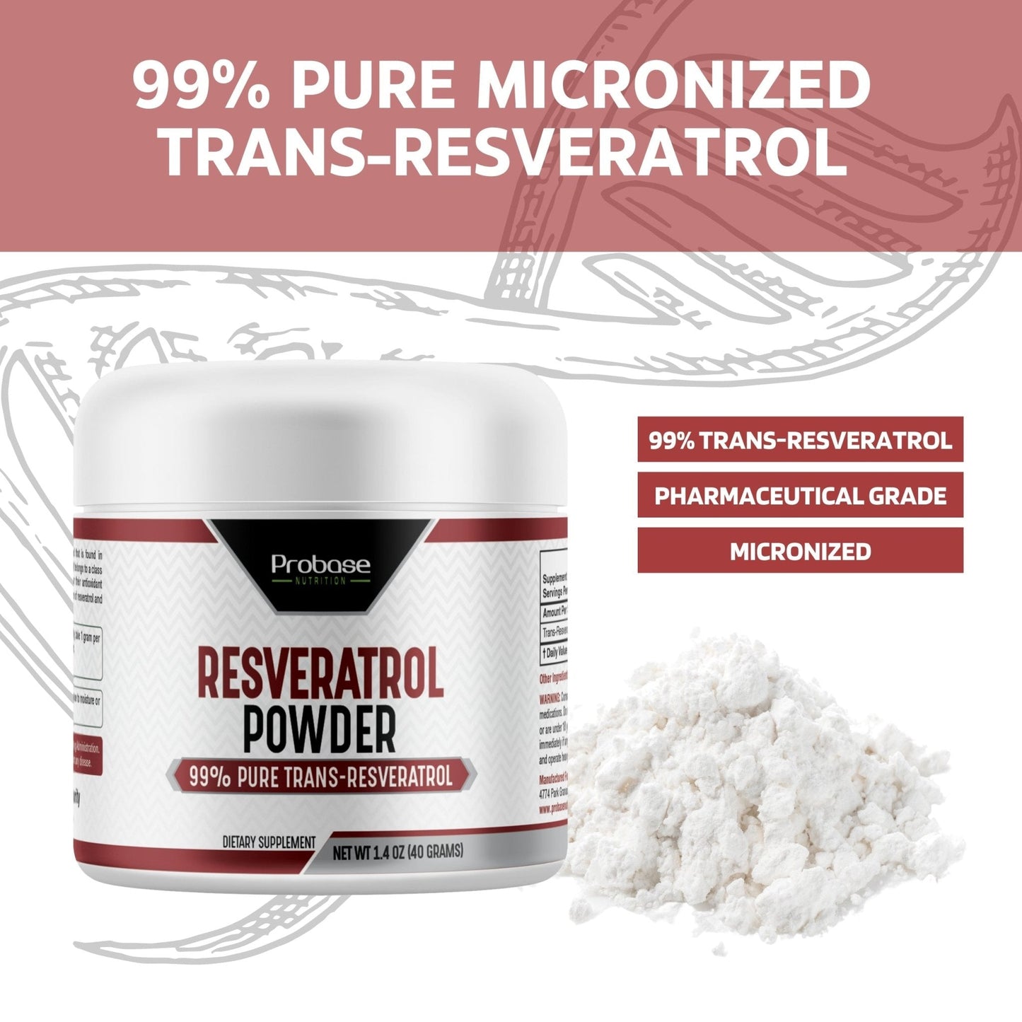 Resveratrol Supplement (Powder) - Trending Wellness Store