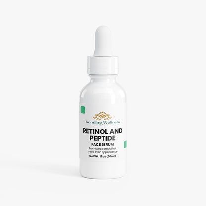 Snail mucin face serum bottle with dropper on a white background