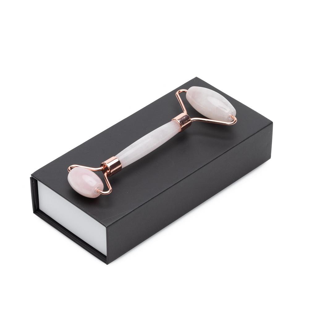Rose Quartz Facial Roller – Dual-Ended Beauty Tool for Calming, Cooling & Skin Radiance - Trending Wellness Store