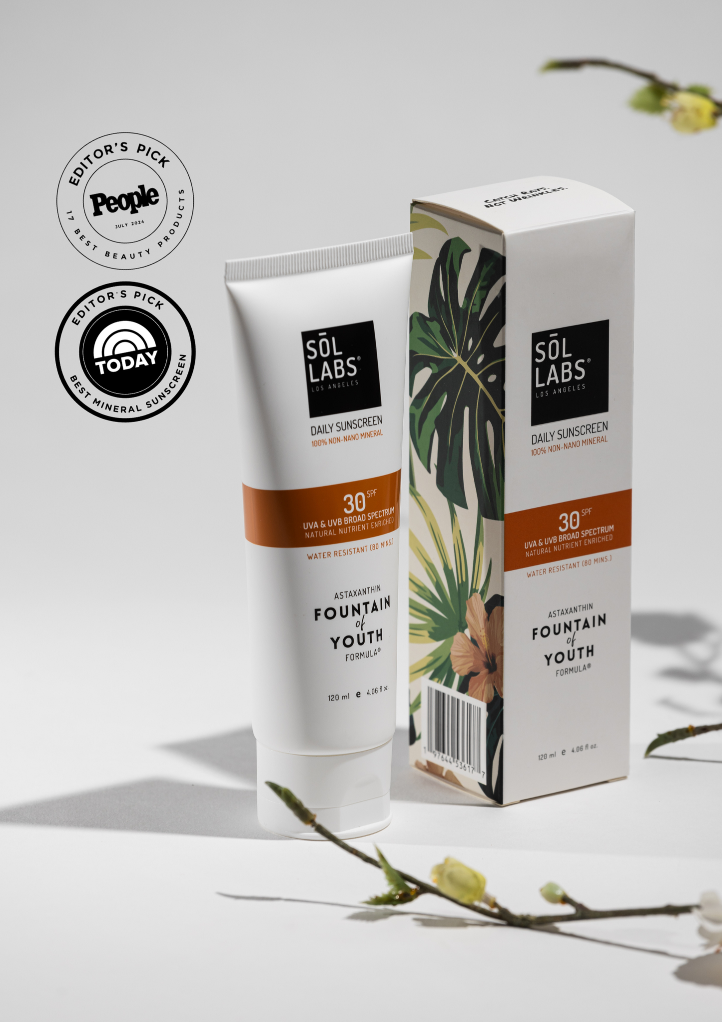 SOL LABS® Natural Mineral SPF 30 Daily Sunscreen Lotion - Broad Spectrum UVA/UVB Protection & Hydrating Formula - Trending Wellness Store