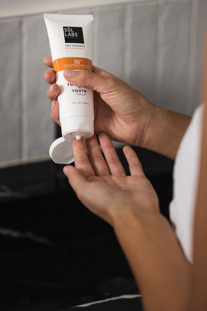 SOL LABS® Natural Mineral SPF 30 Daily Sunscreen Lotion - Broad Spectrum UVA/UVB Protection & Hydrating Formula - Trending Wellness Store