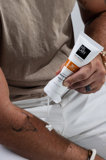 SOL LABS® Natural Mineral SPF 30 Daily Sunscreen Lotion - Broad Spectrum UVA/UVB Protection & Hydrating Formula - Trending Wellness Store