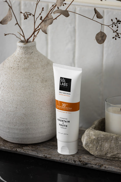 SOL LABS® Natural Mineral SPF 30 Daily Sunscreen Lotion - Broad Spectrum UVA/UVB Protection & Hydrating Formula - Trending Wellness Store