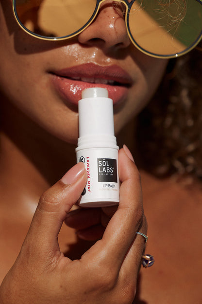 SOL LABS® SPF 15 Hydrating Lavender Mint Lip Balm: Natural, Nourishing & K-Beauty Inspired Sun Protection - Trending Wellness Store