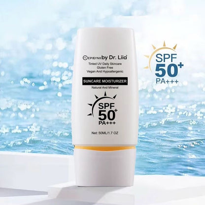 Illuminating Mineral Sunscreen SPF 50 – Vegan, Gluten-Free Moisturizing Sun Care for Sensitive Skin - Trending Wellness Store