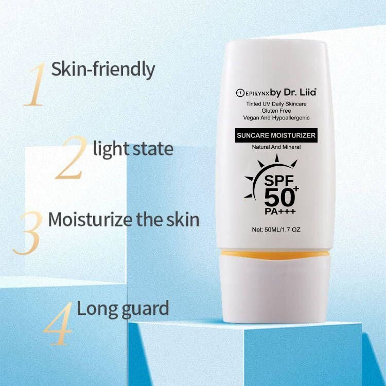 Illuminating Mineral Sunscreen SPF 50 – Vegan, Gluten-Free Moisturizing Sun Care for Sensitive Skin - Trending Wellness Store