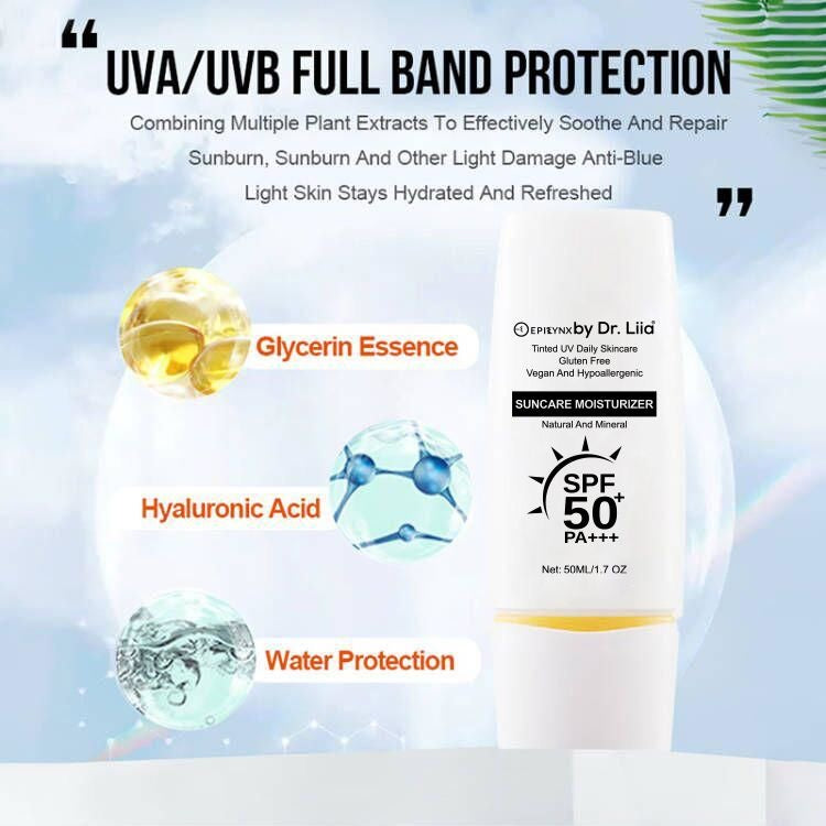 SPF 50 Mineral Moisturizer – Hydrating, Vegan & Sensitive-Skin Friendly - Trending Wellness Store