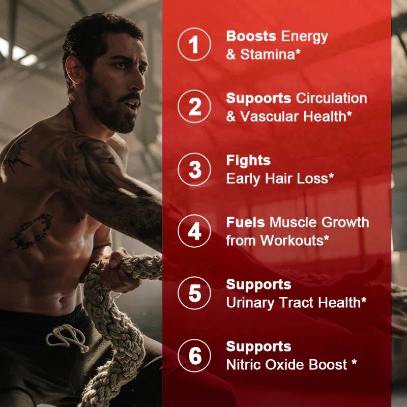 Saw Palmetto Berry PhytoSupplement - Combined with Turmeric, Tribulus, Maca, Green Tea and More - Prostate Support, 120 Capsules - Trending Wellness Store