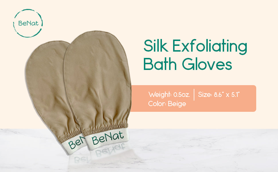 Silk Exfoliating Bath Gloves - Trending Wellness Store