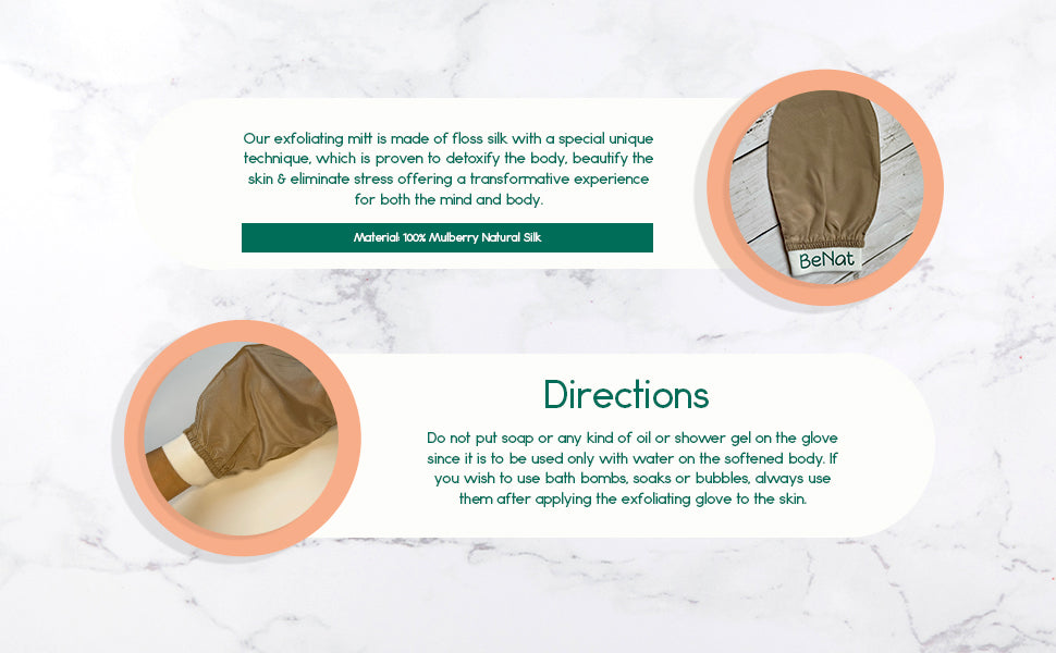Silk Exfoliating Bath Gloves - Trending Wellness Store