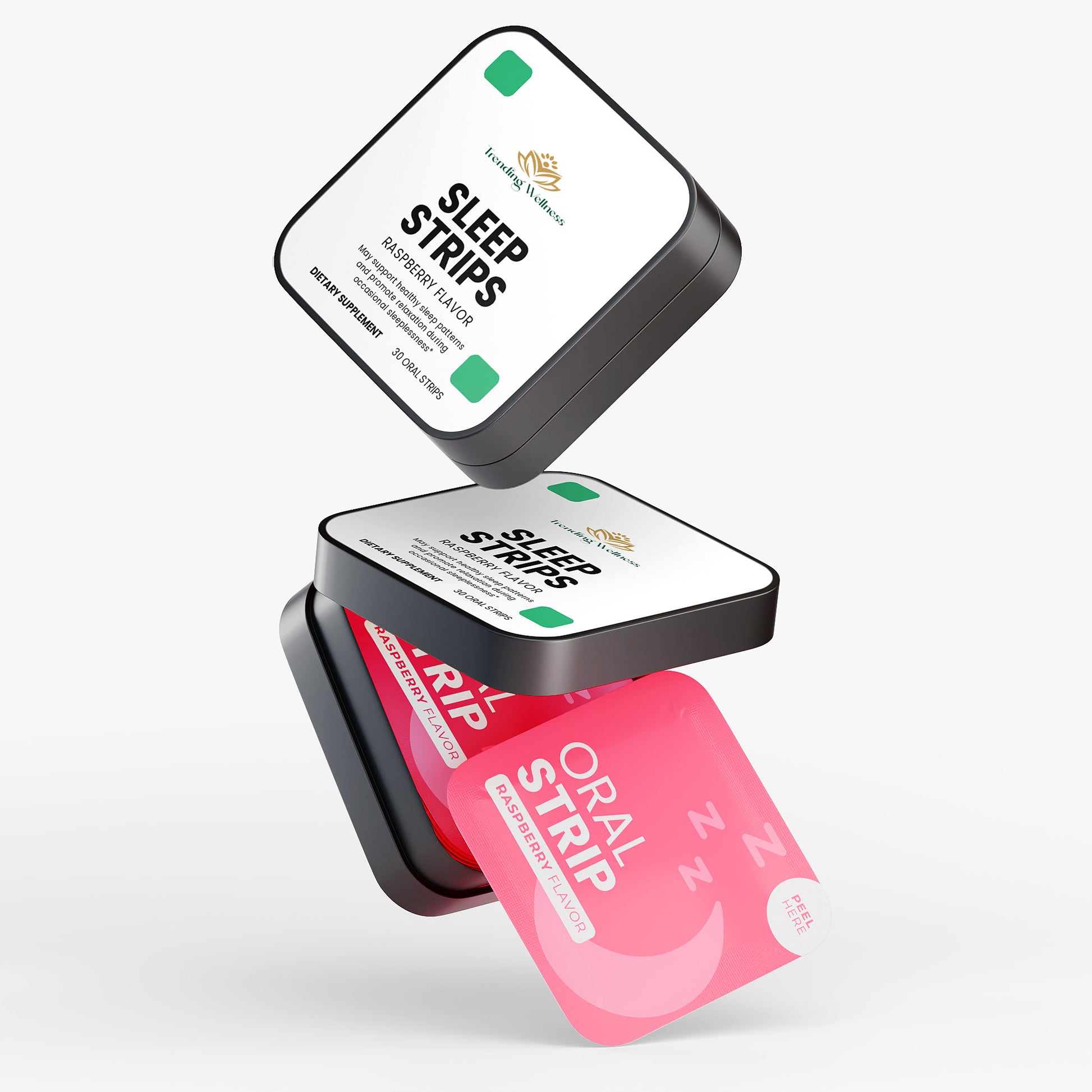 Sleep strips packaging with 'NaturaVital' branding on a white background