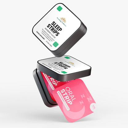 Sleep strips packaging with 'NaturaVital' branding on a white background