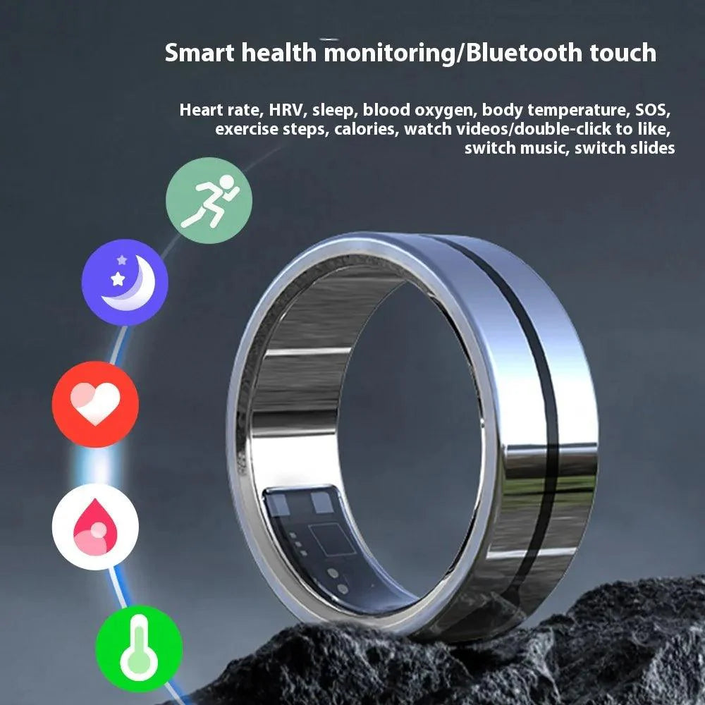 Smart Waterproof Bluetooth Sports Health Ring - Trending Wellness Store