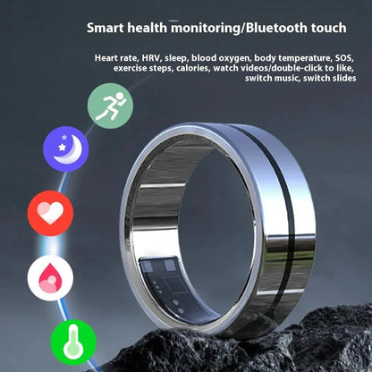 Smart Waterproof Bluetooth Sports Health Ring - Trending Wellness Store