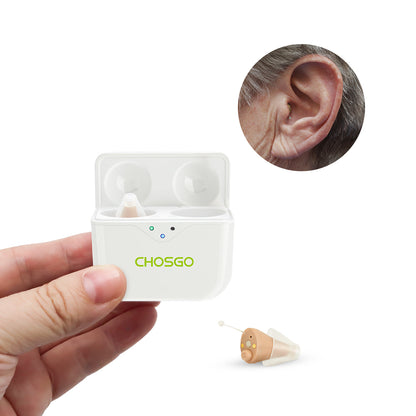 SmartR Pro Smallest Rechargeable OTC CIC Hearing Aids with AI Noise Reduction - Trending Wellness Store