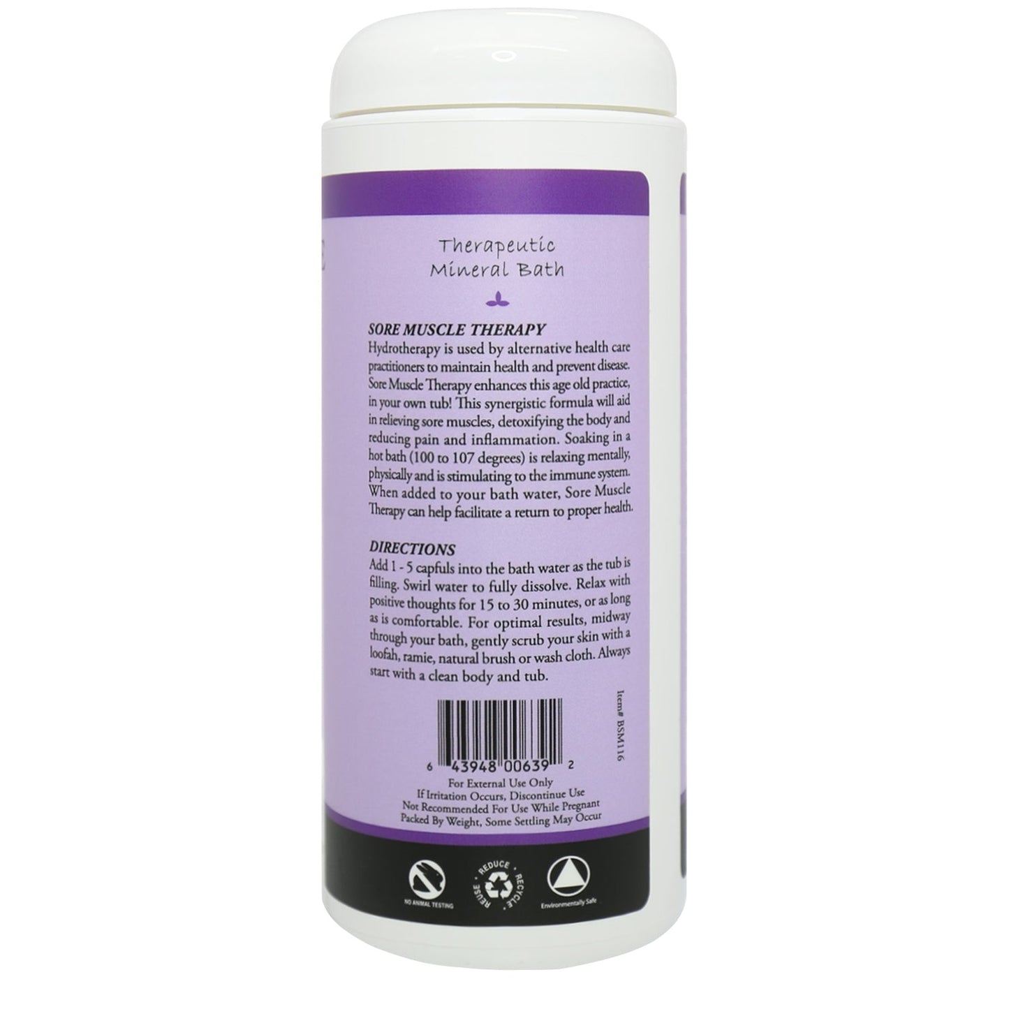 Sore Muscle Bath Salt 16oz - Trending Wellness Store