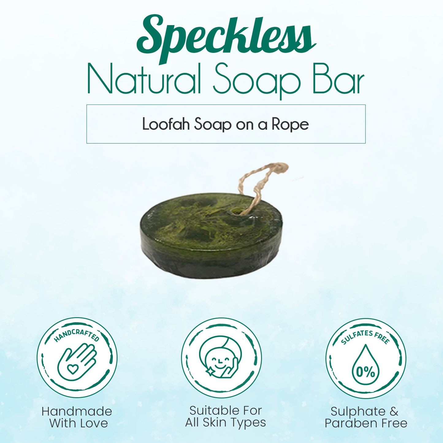 Speckless Soap Bar. Chia, Lemon, Parsley, and Coconut Oil. - Trending Wellness Store