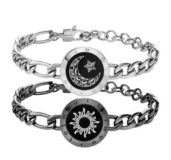 Sun & Moon Smart Sensor Couple Bracelets - Trending Wellness Store