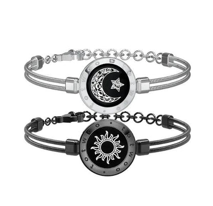 Sun & Moon Smart Sensor Couple Bracelets - Trending Wellness Store