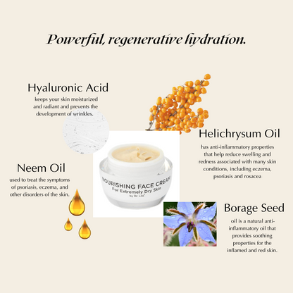 Super Nourishing Calming Face Cream for Extremely Dry & Sensitive Skin – Vegan & Hypoallergenic - Trending Wellness Store