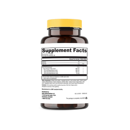 Super Omega-3 EPA/DHA Fish Oil 60 Softgels - Trending Wellness Store