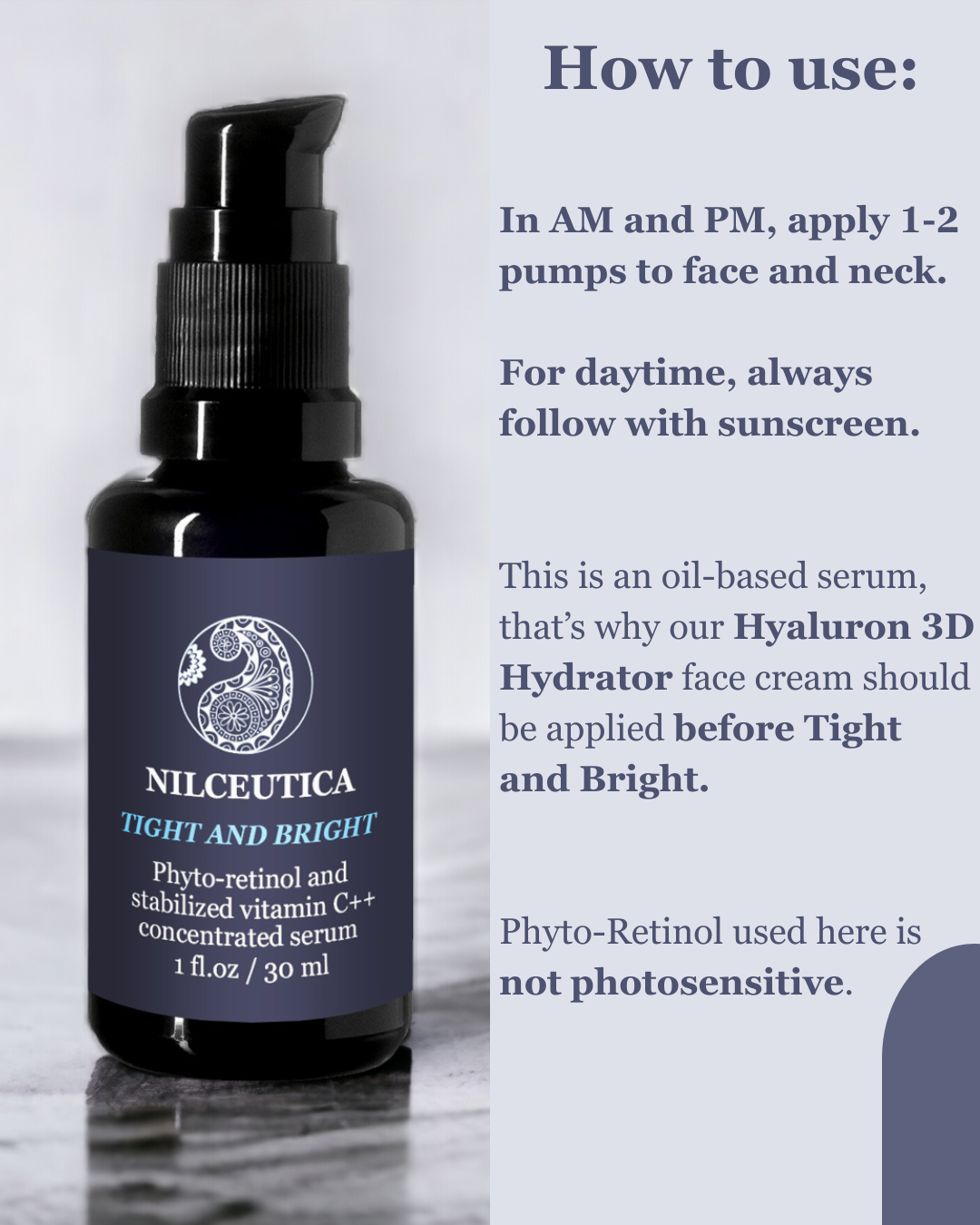 TIGHT AND BRIGHT, an Advanced Gentle Phyto-Retinol and Vitamin C Face Serum, 12 Innovative Technologies, 55% High-Performance Cosmeceuticals - Trending Wellness Store