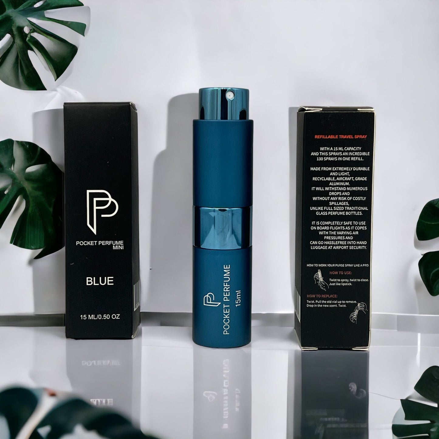 TRAVEL ATOMIZER POCKET PERFUME MINI  0.5OZ/15ML - Trending Wellness Store