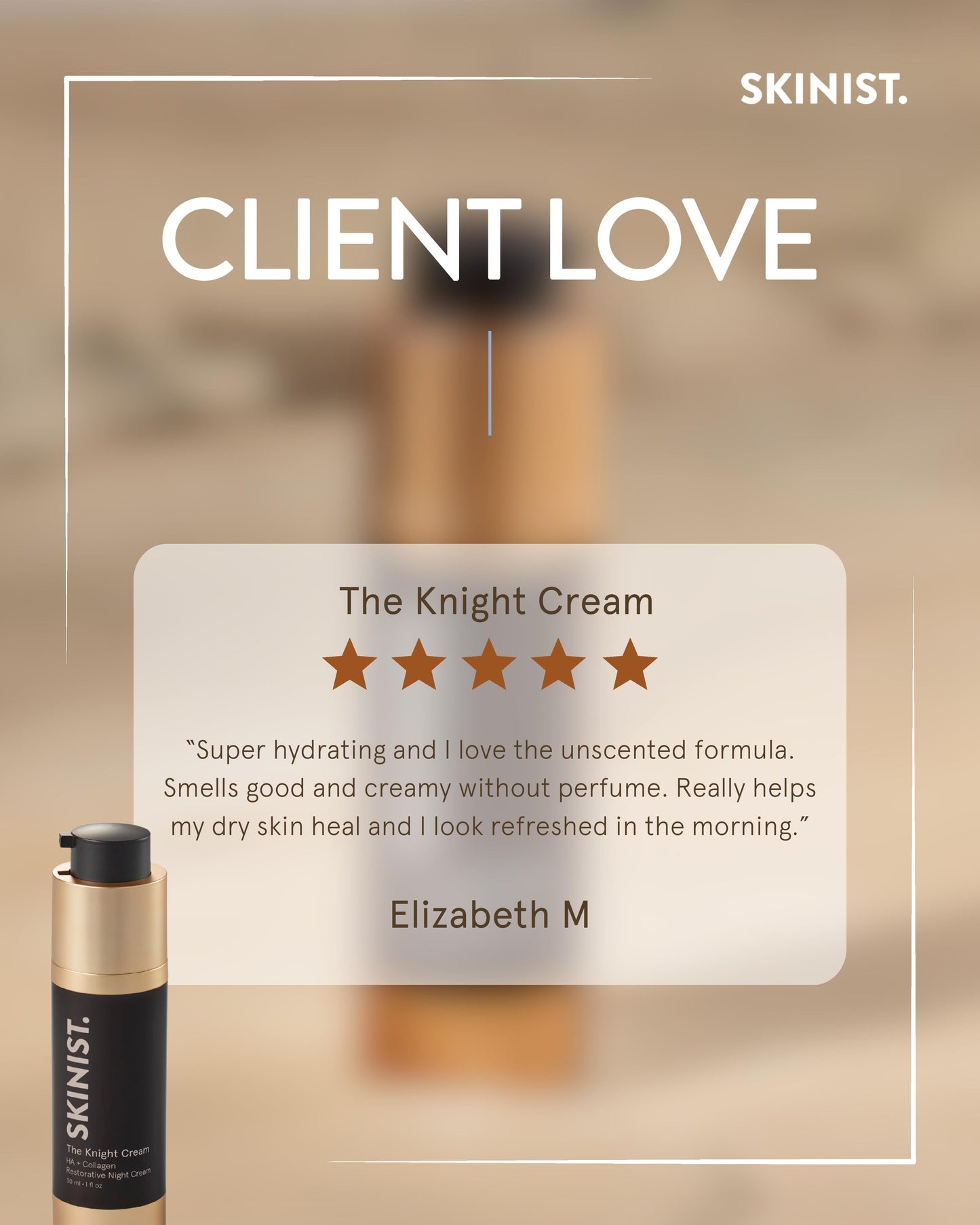 The Knight Cream: Ultra-Moisturizing Night Cream with Hyaluronic Acid and Peptides - Trending Wellness Store