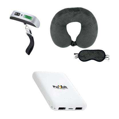 The Savvy Traveler’s Essential Trio: Pursonic Electronic Luggage Scale, Memory Foam Travel Pillow, and Ultra-Compact Wireless Power Bank - Trending Wellness Store