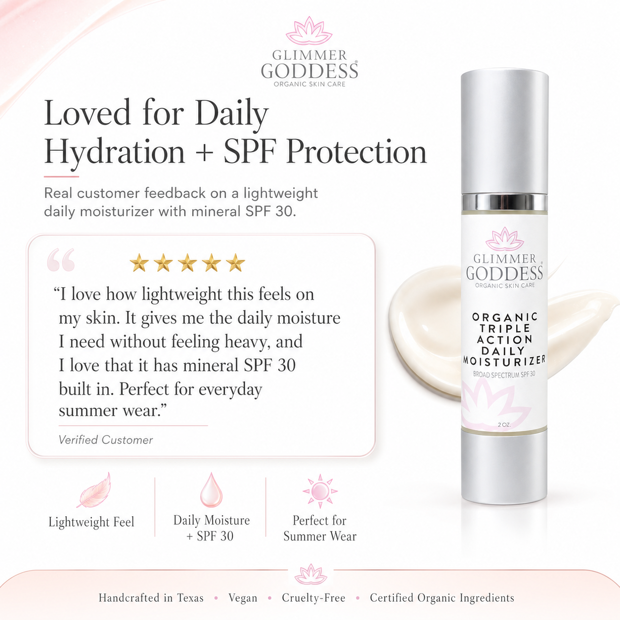 Triple Action Daily Moisturizer – Organic SPF 30 - Trending Wellness Store