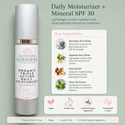 Triple Action Daily Moisturizer – Organic SPF 30 - Trending Wellness Store