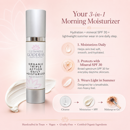 Triple Action Daily Moisturizer – Organic SPF 30 - Trending Wellness Store