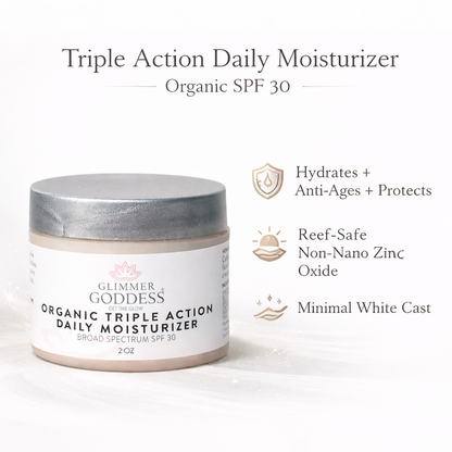 Triple Action Daily Moisturizer – Organic SPF 30 - Trending Wellness Store