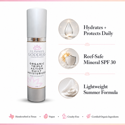Triple Action Daily Moisturizer – Organic SPF 30 - Trending Wellness Store
