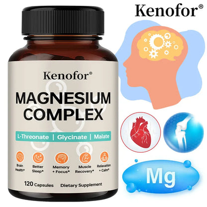 Triple Magnesium Complex - Brain & Sleep Health - L-Threonate, Glycinate, Malate - Trending Wellness Store