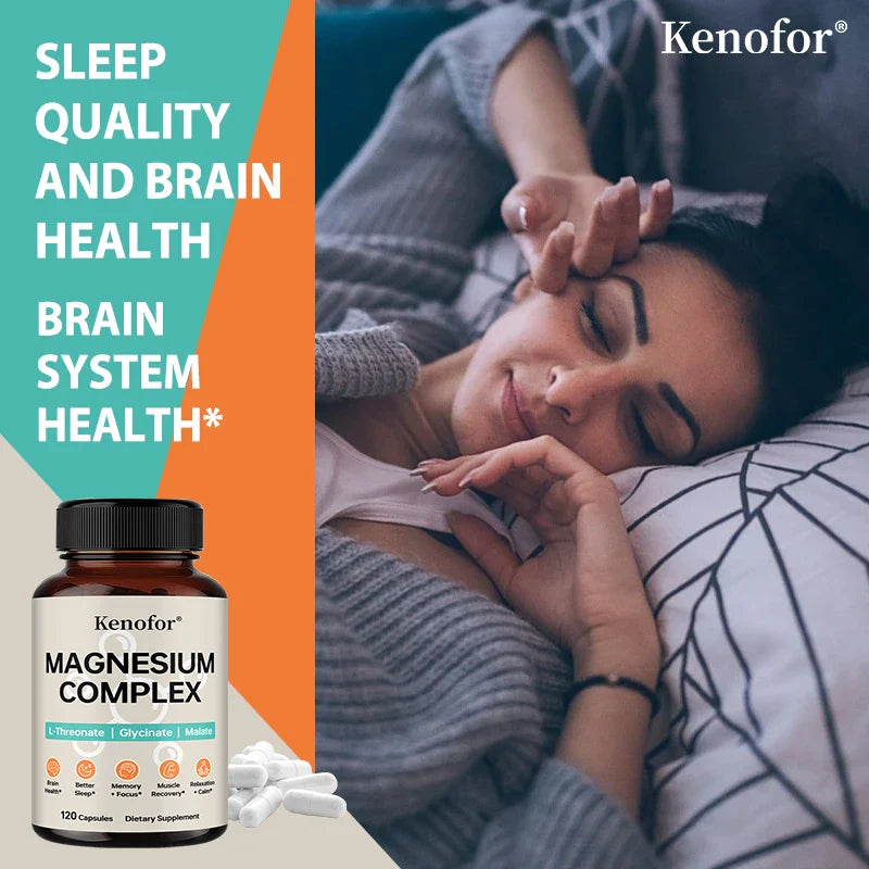 Triple Magnesium Complex - Brain & Sleep Health - L-Threonate, Glycinate, Malate - Trending Wellness Store