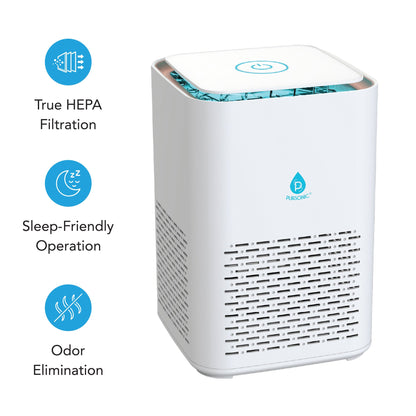 True HEPA Air Purifier Duo – 4-Stage Large Room Purifier + Compact 3-Stage Purifier Set - Trending Wellness Store