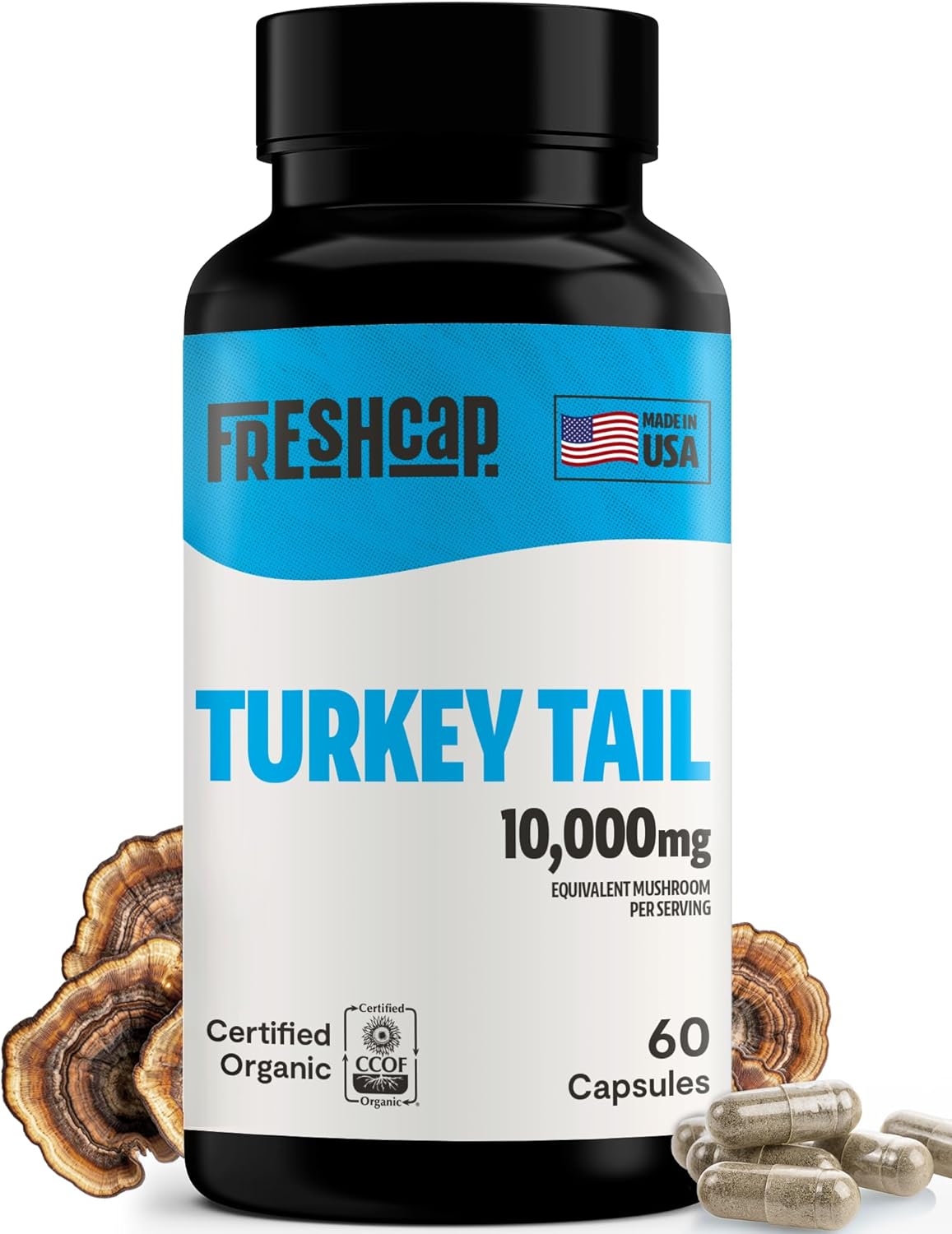 Turkey Tail Mushroom Extract Capsules - Trending Wellness Store