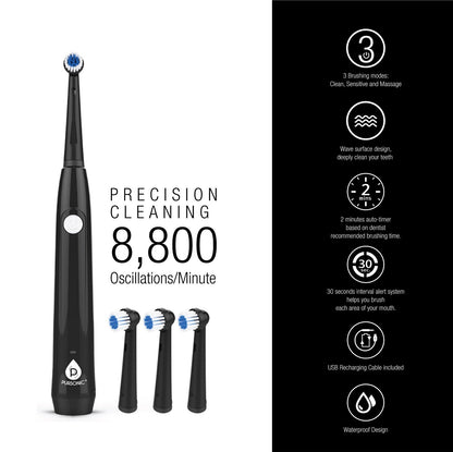 USB Rechargeable Electric Rotary Toothbrush - Trending Wellness Store