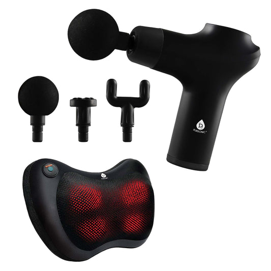 Ultimate Massage Therapy Bundle: 3-Speed Gun & Shiatsu Massager - Trending Wellness Store
