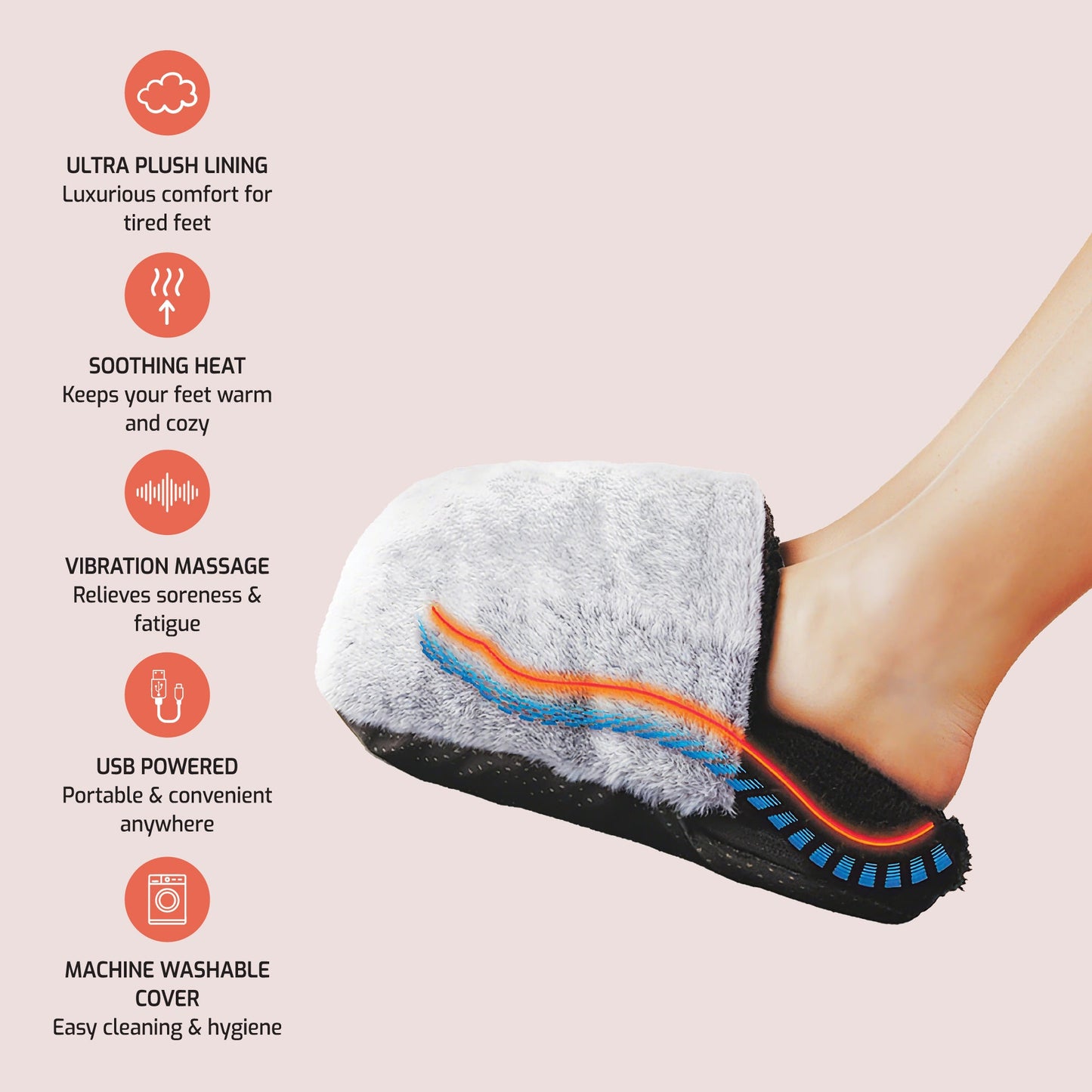 Ultra Plush Heated Foot Warmer, Pursonic Stomach & Back Massager, and XL Microplush Heating Pad - Trending Wellness Store